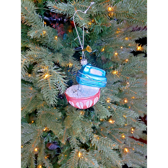 Cody Foster Baking Ornament - Retro Blue Hand Mixer, Vintage Look Bowl - Picture 3 of 4